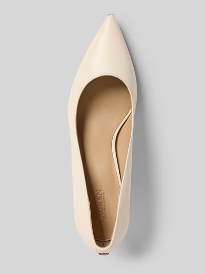 Lauren Ralph Lauren Pumps van leer met naaldhak, model 'LANETTE' Offwhite - 3