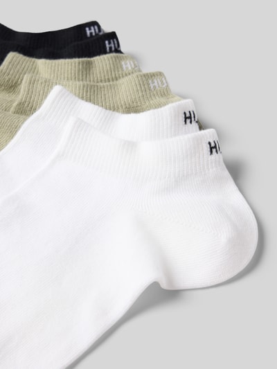 Produktfoto, Sneaker-Socken aus Baumwoll-Mix im 6er-Pack Modell 'AS UNI CC' von HUGO, Optik: Unifarben, Label-Schriftzug, Bundabschluss: Elastisch, Multipack: 6er-Pack, Materialverarbeitung: Feinstrick, Material: Baumwoll-Mix