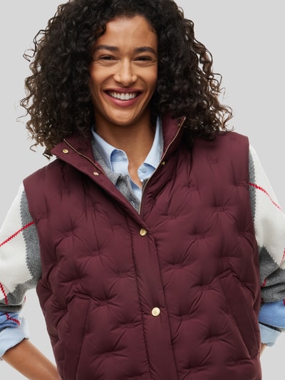 Tommy Hilfiger Bodywarmer met grafische binnenvoering Donkerrood - 3