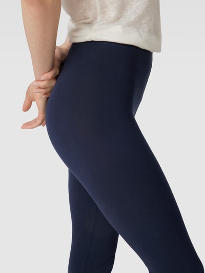 Fransa Leggings mit elastischem Bund Modell 'Zokos' Marineblau 3