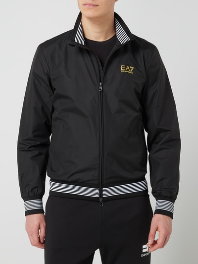 Ea Emporio Armani Jas Met Opstaande Kraag In Zwart Online Kopen P C