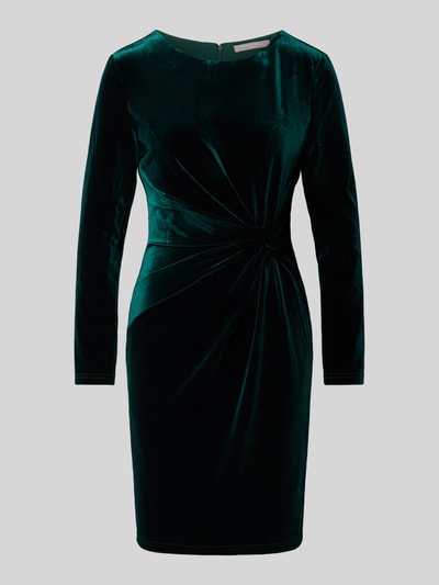 Christian Berg Woman Selection Sukienka o długości do kolan z aksamitu z okrągłym dekoltem Zielony 2