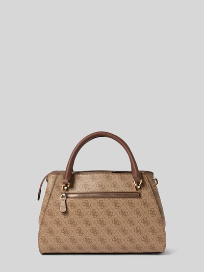 Guess Satchel bag met labeldetail, model 'NOELLE' Lichtbruin - 4