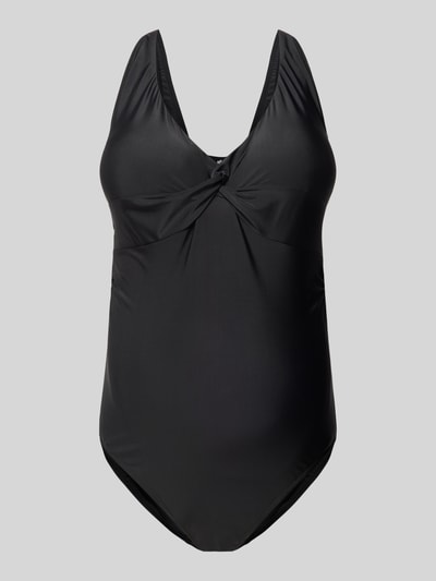 Mamalicious Umstands-Badeanzug mit Knoten-Detail Modell 'LOUISA' Black 1