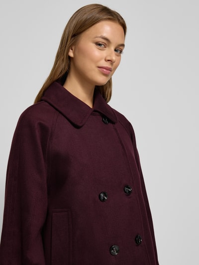 More & More Relaxed Fit Jacke mit Viskose-Anteil Bordeaux 3