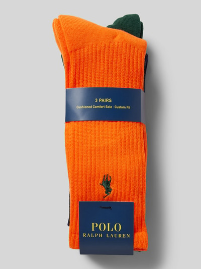 Polo Ralph Lauren Underwear Socken mit Logo-Stitching im 3er-Pack Orange 3