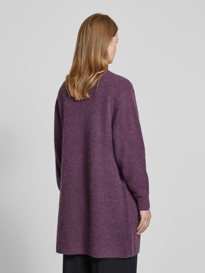 BOSS Orange Cardigan mit offener Vorderseite Modell 'FELVASSY' Aubergine 5