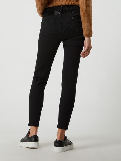 Liu Jo White Slim fit high waist jeans met modal, model 'Divine' Zwart - 5