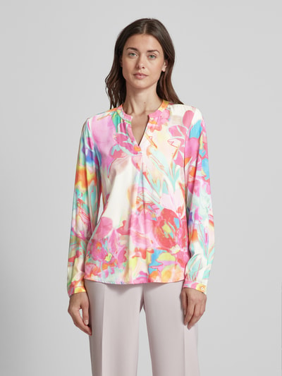 Emily Van den Bergh Bluse mit floralem Muster Modell 'Multi Aquarell' Pink 4