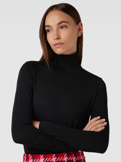 Weekend Max Mara Longsleeve in melierter Optik Modell 'MULTIF' Black 3