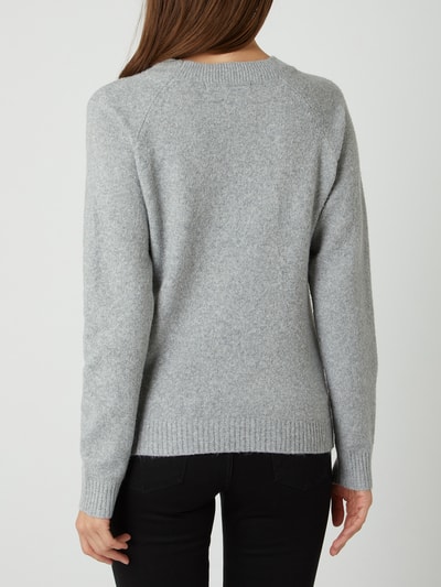 Vero Moda Pullover met raglanmouwen, model 'Doffy' Lichtgrijs gemêleerd - 5