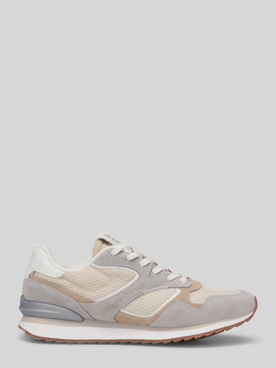 Marc O'Polo Sneakersy o niskim kroju ze skóry i recyklingowanego poliestru model 'MAXIMA' Jasnoszary 2