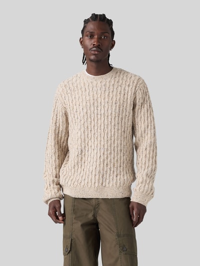 Levi's® Pullover mit strukturiertem Zopfmuster Beige 4