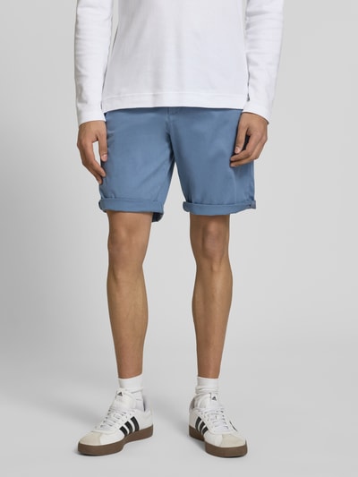 JACK & JONES Szorty o kroju regular fit z wpuszczanymi kieszeniami model 'BOWIE' Jeansowy niebieski 4