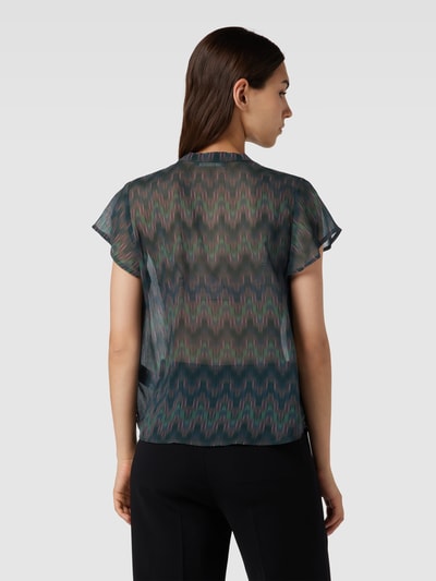 Jake*s Collection Blouse met semi-transparant design Groen - 5