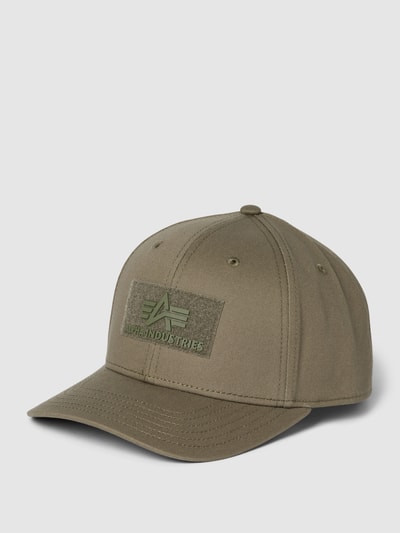 Alpha Industries Basecap mit Label-Badge Modell 'VLC' Oliv 1