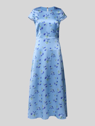 HUGO Midikleid mit Kappärmeln Modell 'Kamela' Hellblau 2