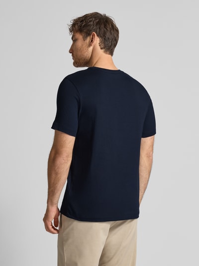 Tommy Hilfiger Regular fit T-shirt van puur katoen Marineblauw - 5