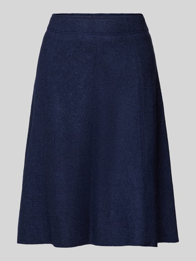 Christian Berg Woman Knielange rok met elastische band Donkerblauw - 1