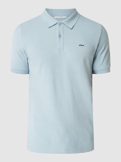 s.Oliver RED LABEL Regular Fit Poloshirt aus Piqué  Hellblau 2