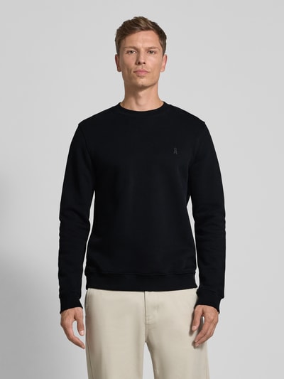 Armedangels Regular Fit Sweatshirt aus reiner Baumwolle Modell 'BAARO FLEECE' Black 4