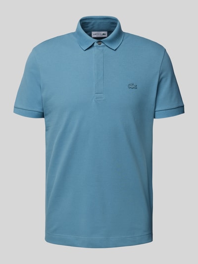 Lacoste Poloshirt aus Viskose mit Label-Patch Modell 'PIQUE' Rauchblau 1