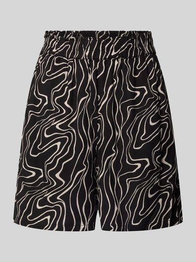 Produktfoto, Loose Fit Shorts aus reiner Viskose Modell 'EASY JOY' von Vero Moda, Optik:Allover-Muster, Bundabschluss: Elastisch, Eingrifftaschen, Material: Viskose