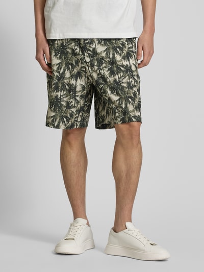 ARMANI EXCHANGE Regular Fit Shorts mit Gürtelschlaufen Khaki 4