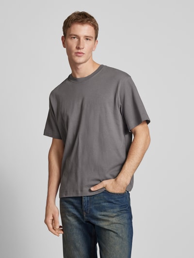 Jack & Jones T-Shirt mit Rundhalsausschnitt Modell 'EURBAN' Mittelgrau 3