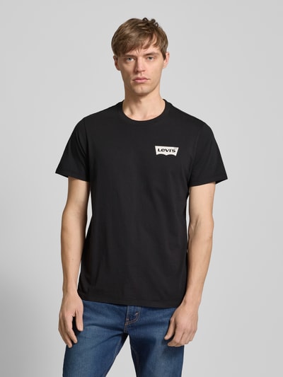 Levi's® T-Shirt mit Label-Print Modell 'CAVIAR' Black 4