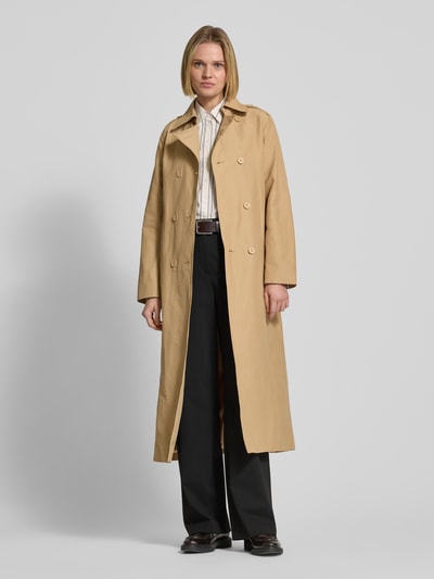 MAX&Co. Trenchcoat mit Bindegürtel Modell 'MILONG' Beige 1