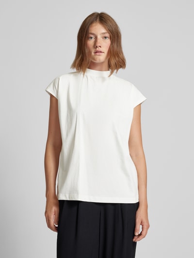 LeGer by Lena Gercke T-shirt met opstaande kraag, model 'Irina' Wit - 4