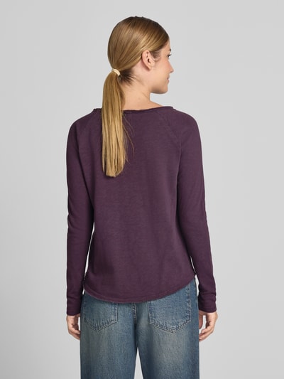 Rich & Royal Longleeve mit Rollsaum und Raglanärmeln Aubergine 5