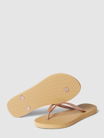 Rip Curl Teenslippers met labeldetail Goud gemêleerd - 4