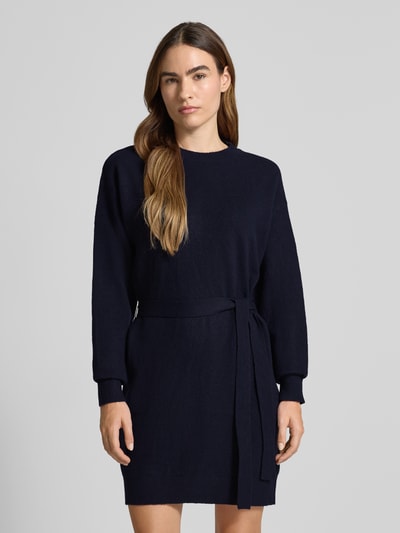 ICHI Relaxed Fit Kleid in Strick-Optik Modell 'Dasila' Marine 4