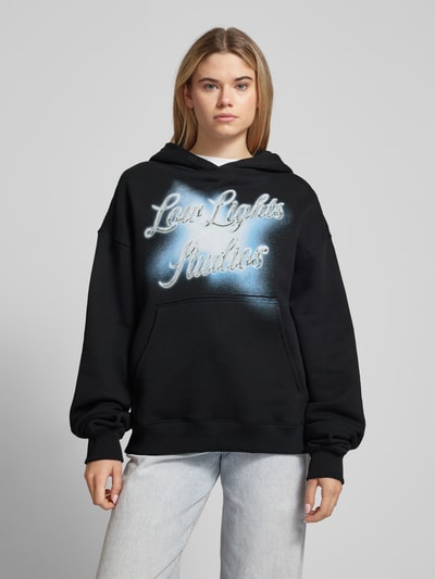 Low Lights Studios Hoodie mit Label-Print Modell 'CHROMATIC' Black 4