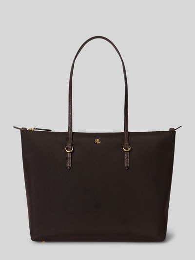 Lauren Ralph Lauren Henkeltasche mit Logo-Detail Dunkelbraun 1