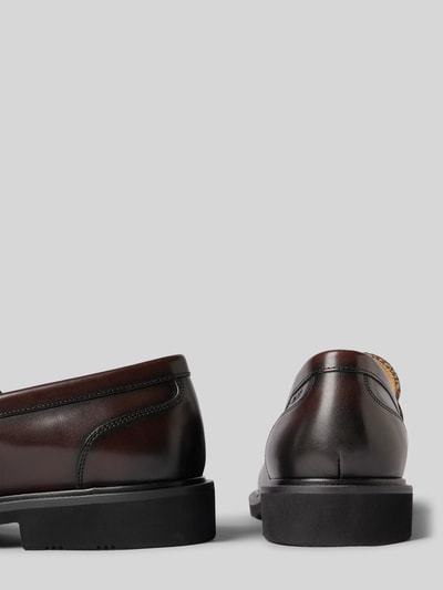 Carl Gross Loafers mit Label-Detail Modell 'UNICA' Dunkelbraun 2