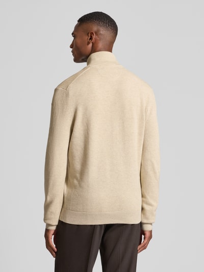 Lerros Gebreid vest met opstaande kraag Beige - 5