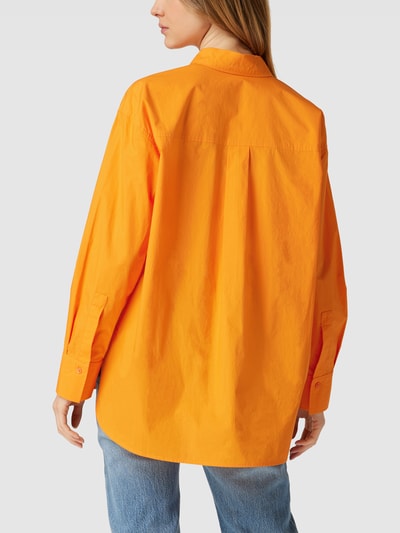 Jake*s Collection Overhemdblouse met sportmanchetten Oranje - 5