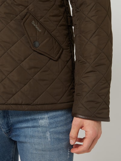 Barbour Steppjacke mit Pattentaschen Modell 'Powell' Oliv 3