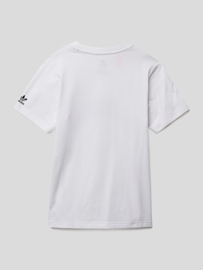 adidas Originals T-Shirt mit Label-Print Weiss 3