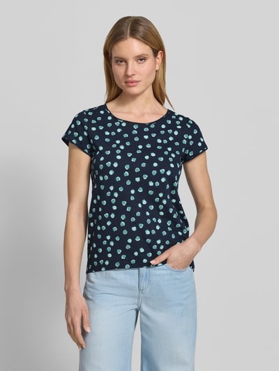 Tom Tailor Regular Fit T-Shirt aus reiner Baumwolle Marine 4