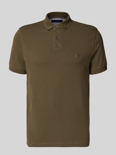 Tommy Hilfiger Regular Fit Poloshirt aus Baumwoll-Elasthan-Mix Oliv 2