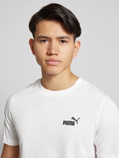 PUMA PERFORMANCE T-shirt z wyhaftowanym logo Biały 3