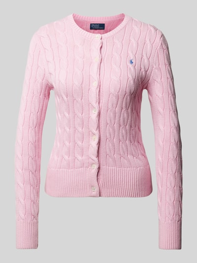 Polo Ralph Lauren Strickjacke mit Knopfleiste Rosa 2