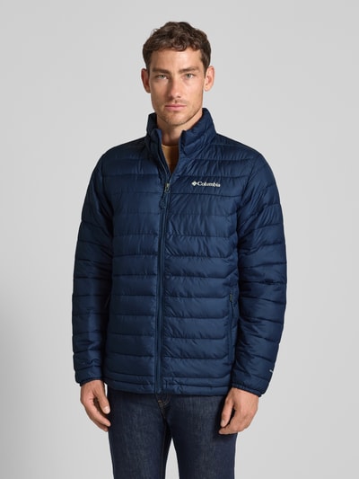 COLUMBIA Steppjacke mit Label-Print Marine 4