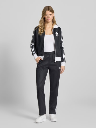 adidas Originals Kurtka treningowa ze stójką i logo Czarny 1