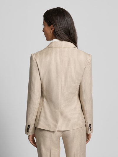 Max Mara Studio Regular Fit Blazer aus Schurwoll-Mix Modell 'PANINO' Beige 5