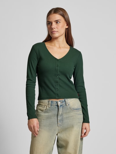 Levi's® Longsleeve mit durchgehender Knopfleiste Modell 'MUSE' Dunkelgruen 7